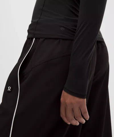 Lululemon Wundermost Ultra-soft Nulu Square-neck Long-sleeve Shirt In Black