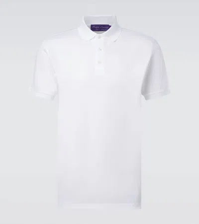 Ralph Lauren Cotton Piqué Polo Shirt In White