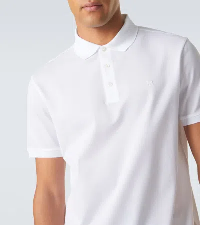 Ralph Lauren Cotton Piqué Polo Shirt In White