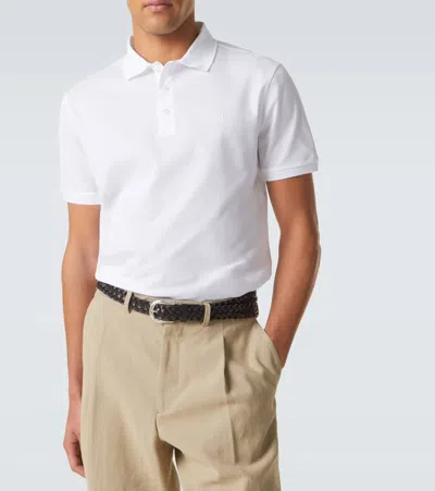 Ralph Lauren Cotton Piqué Polo Shirt In White