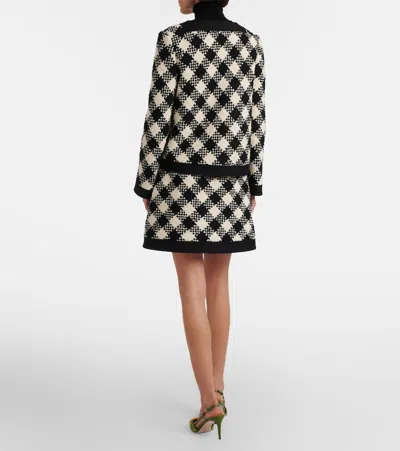 Valentino Cotton And Wool-blend Tweed Miniskirt In Multi