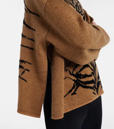 Alaïa Jacquard Turtleneck Sweater In Multi