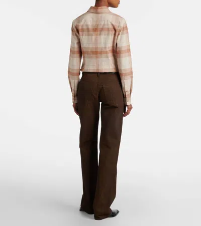Calvin Klein Collection 02 Straight Jeans In Brown