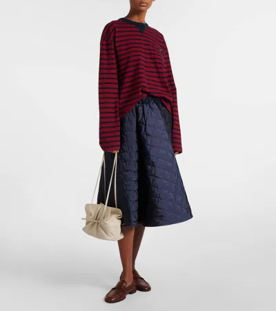 Prada Dada Small Leather Shoulder Bag In Neutral