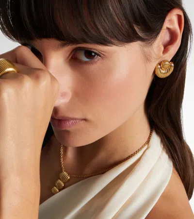 Pamela Zamore Isla Nest 18kt Gold Earrings In Gold