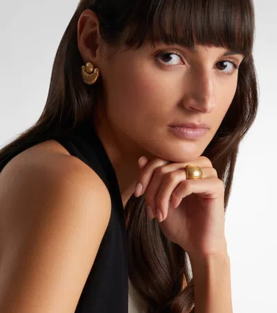 Pamela Zamore Isla Nest 18kt Gold Earrings In Gold