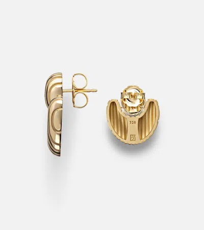 Pamela Zamore Isla Nest 18kt Gold Earrings In Gold