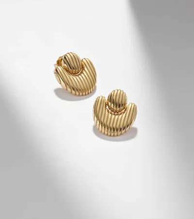 Pamela Zamore Isla Nest 18kt Gold Earrings In Gold