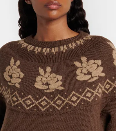 Magda Butrym Wool Sweater In Brown