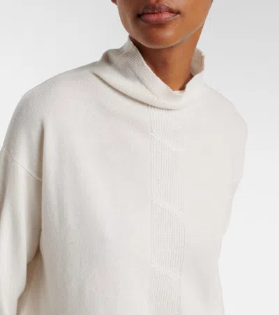 Max Mara Mantide Cashmere Turtleneck Sweater In White