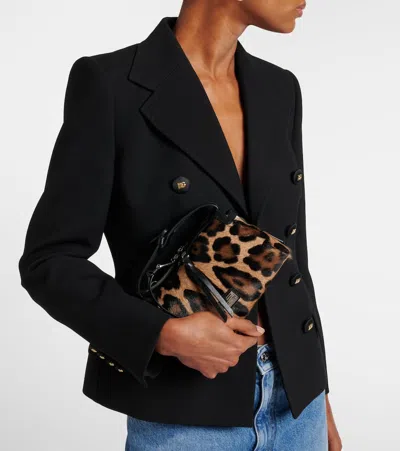 Dolce & Gabbana Vittoria Leopard-print Calf Hair Tote Bag In Multi