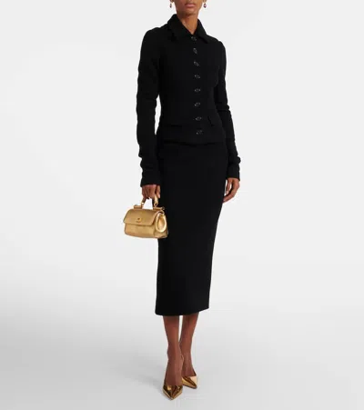 Dolce & Gabbana My Sicily Metallic Leather Tote Bag In Gold