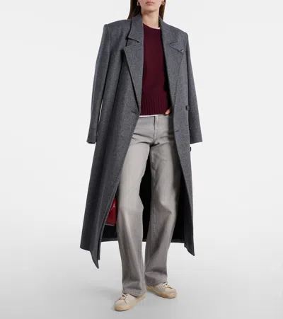 Golden Goose Super-star Calf Hair-trimmed Suede Sneakers In White