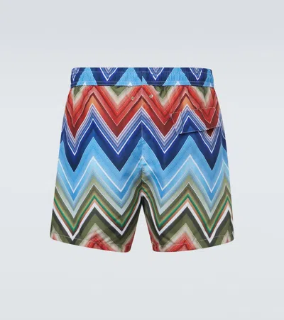 Missoni Zigzag Pattern Swimsuit Featuring Practical Pockets In Multi