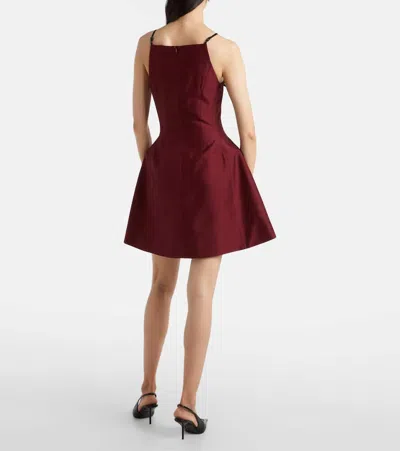 Shushu-tong Bow-detail Minidress In Burgundy