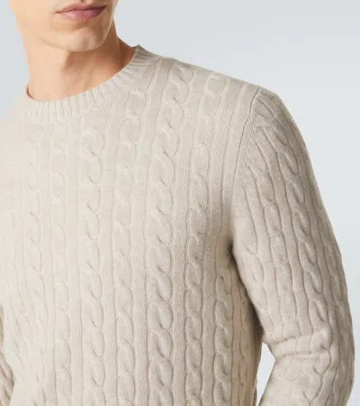 Arch4 Cable-knit Cashmere Sweater In Neutral