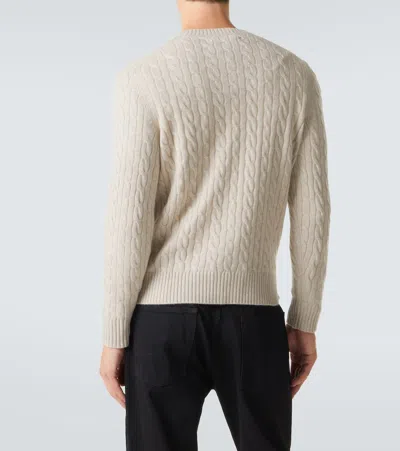 Arch4 Cable-knit Cashmere Sweater In Neutral