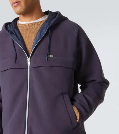 Prada Hooded Jacket In Purple