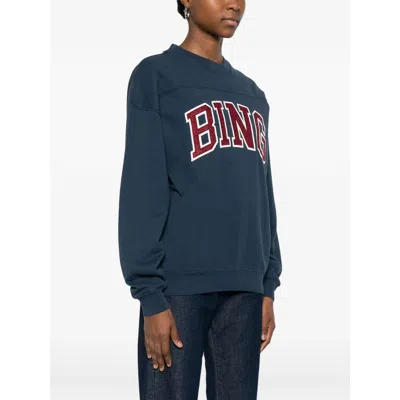 Anine Bing Sweatshirts Blue, Red In Blue