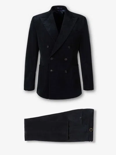 Atelier Munro Double-breasted Evening Suit In Black
