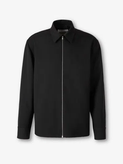 Jil Sander Straight Plain Jacket In Black
