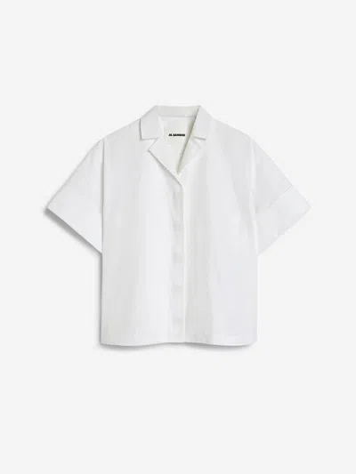 Jil Sander Short-sleeve Plain Shirt In White
