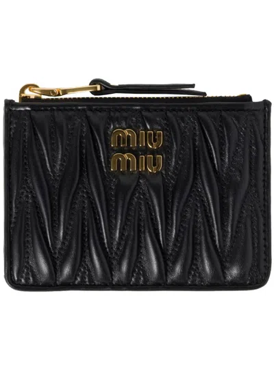 Miu Miu Credit Card Holder Accessories In Black