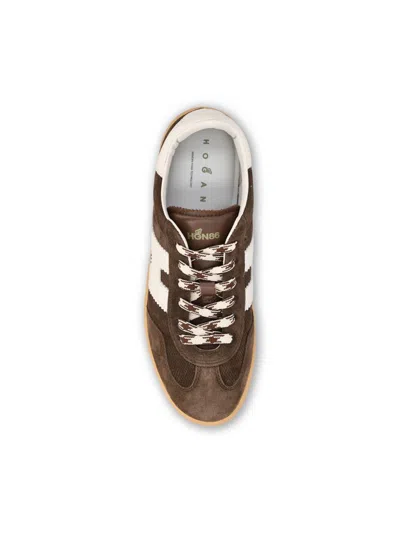 Hogan Cool Suede Sneakers In Brown
