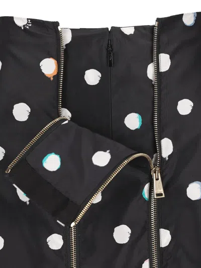 Fendi Falena Dots Printed Mini Skirt In Black