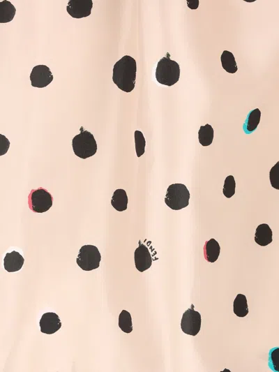 Fendi Pink Printed Silk Taffeta Shirt In Neutral