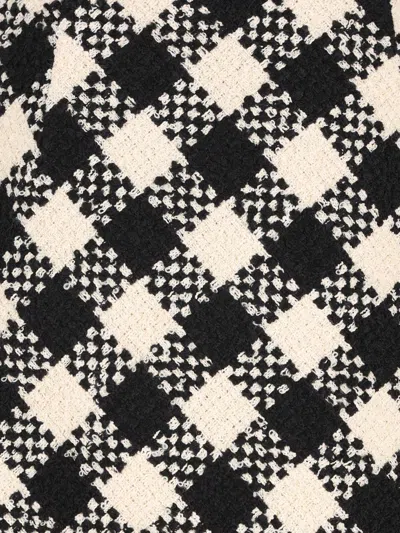 Valentino Cotton And Wool-blend Tweed Miniskirt In Black