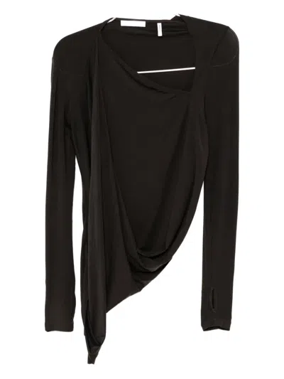 Helmut Lang Asymmetric Top In Black
