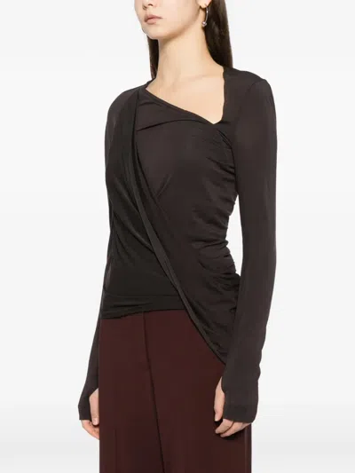 Helmut Lang Asymmetric Top In Black