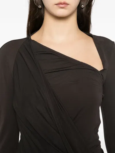 Helmut Lang Asymmetric Top In Black