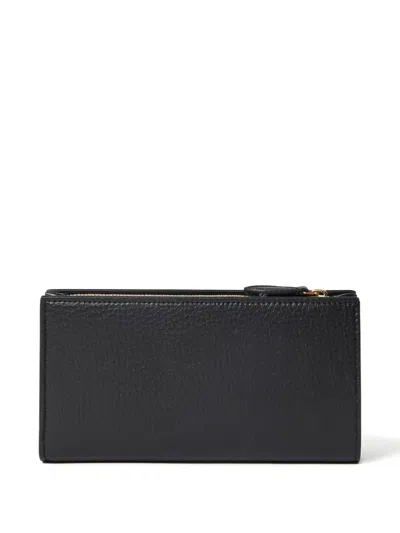 Stella Mccartney Logo-detail Zip Wallet In Black