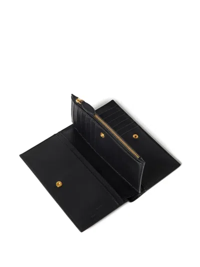 Stella Mccartney Logo-detail Zip Wallet In Black