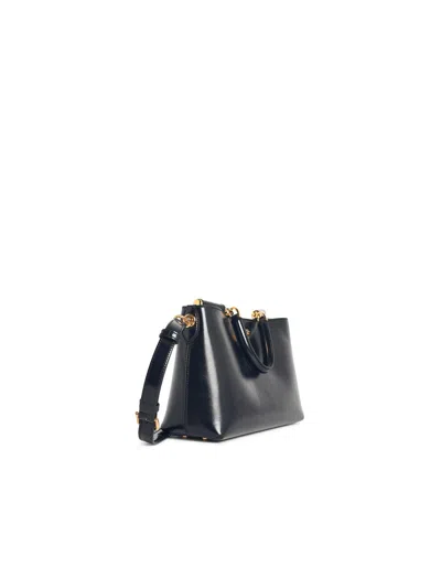 Dolce & Gabbana Vittoria Hand In Calfskin Leather Bags In Black