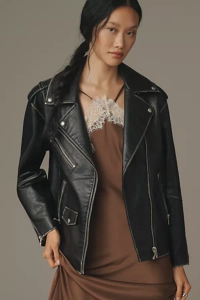 Blanknyc Still Mine Faux Leather Moto Jacket In Black