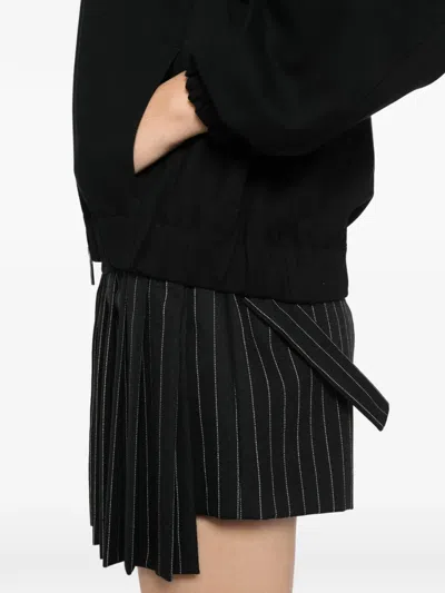 Helmut Lang Hooded Front Zip Jacket In Black