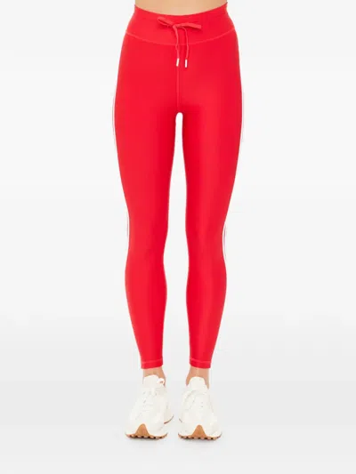 The Upside Oxford 25 In Drawstring Leggings In Red