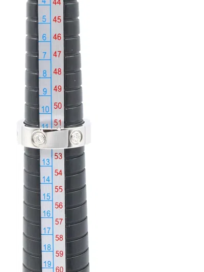 Pre-owned Cartier 2010s Love Diamond Ring In Silver