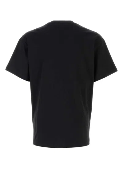 Givenchy Men Black Crewneck T-shirt With Maxi Logo Lettering On The Front In Cotton Man In Black