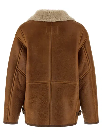 Isabel Marant Shearling Zip-fastening Jacket In Brown