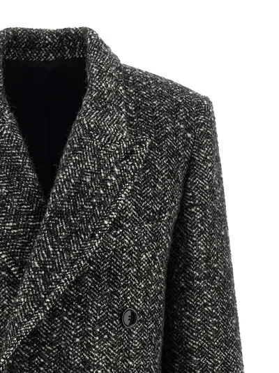 Isabel Marant 'ebyane' Coat In Gray