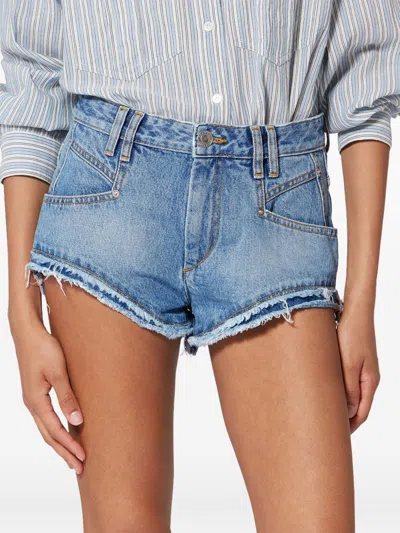 Isabel Marant Women Eneidala Denim Shorts In Blue