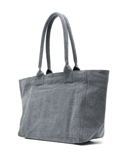Isabel Marant Women Yenky Zipped Canvas Tote In Gray