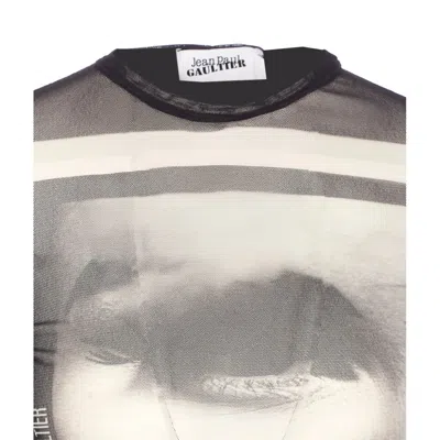 Jean Paul Gaultier Women Eyes And Lips Printed Long Sleeves Top In Multi