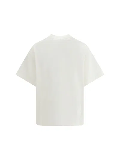 Jil Sander Crewneck Short Sleeves Classic Print T-shirt Clothing In White