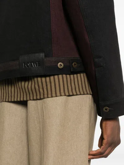 Loewe Dnim Jacket Jackets Black In Multi
