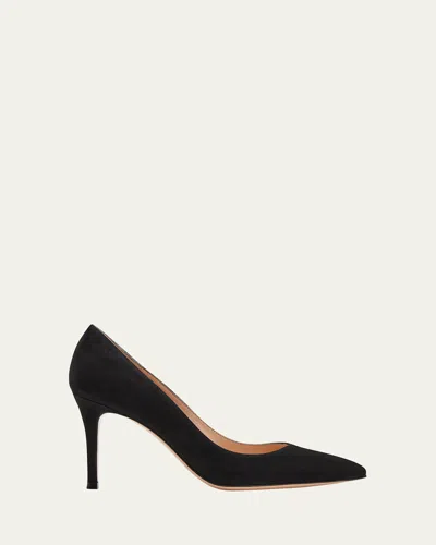 Gianvito Rossi Gianvito 85 Suede Pumps Shoes In Black